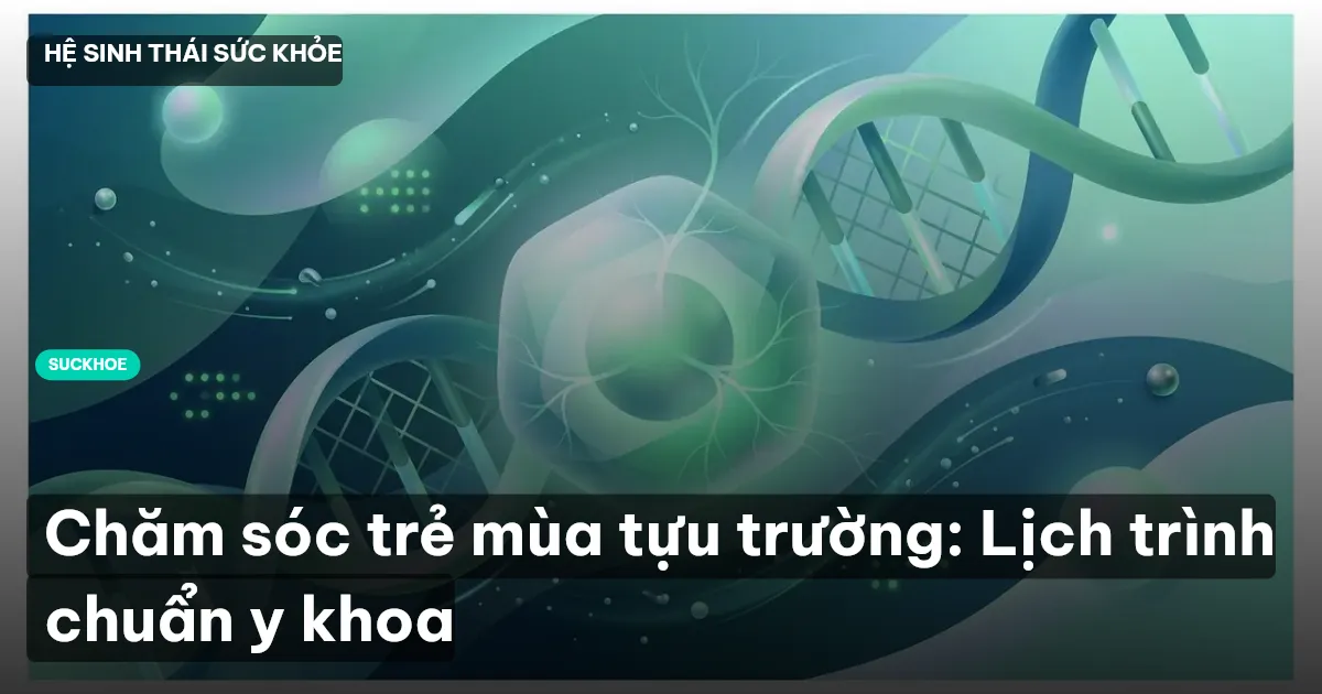 Chăm sóc trẻ mùa tựu trường: Lịch trình chuẩn y khoa