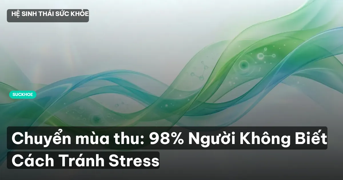 Chuyển mùa thu: 98% Người Không Biết Cách Tránh Stress