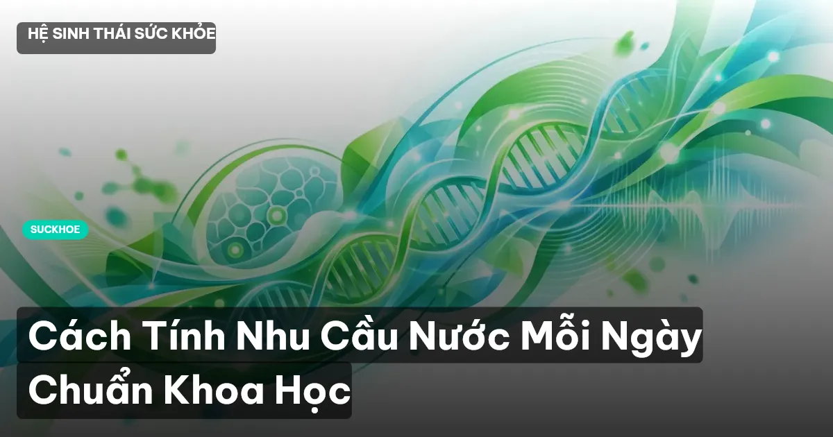 Cách Tính Nhu Cầu Nước Mỗi Ngày Chuẩn Khoa Học