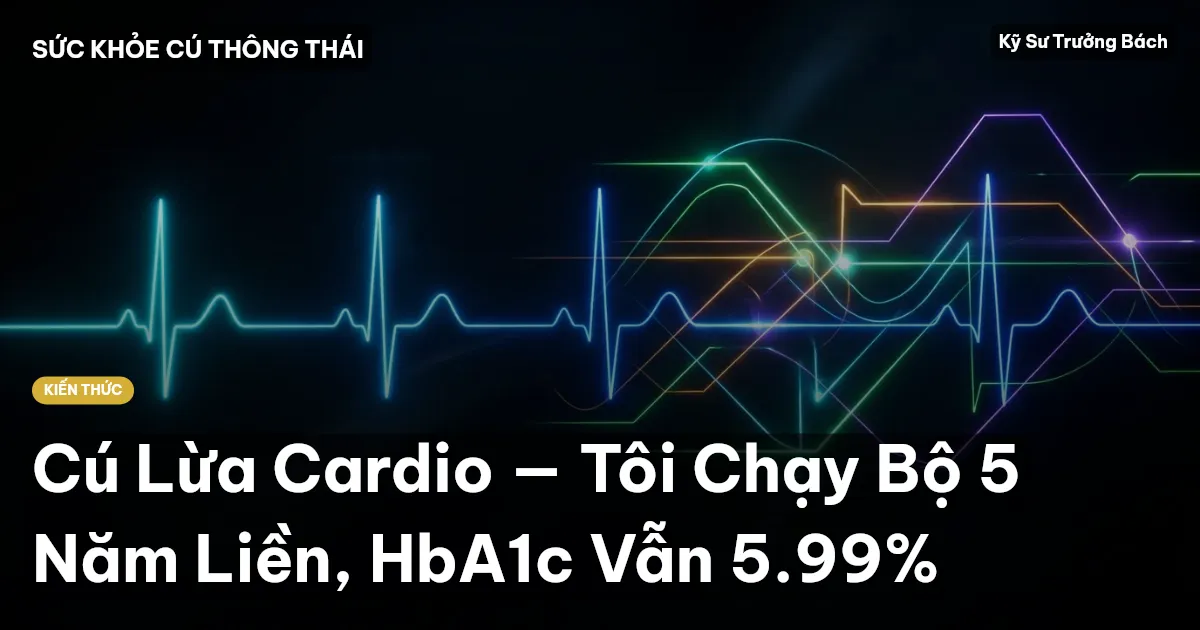 Cú Lừa Cardio — Tôi Chạy Bộ 5 Năm Liền, HbA1c Vẫn 5.99%