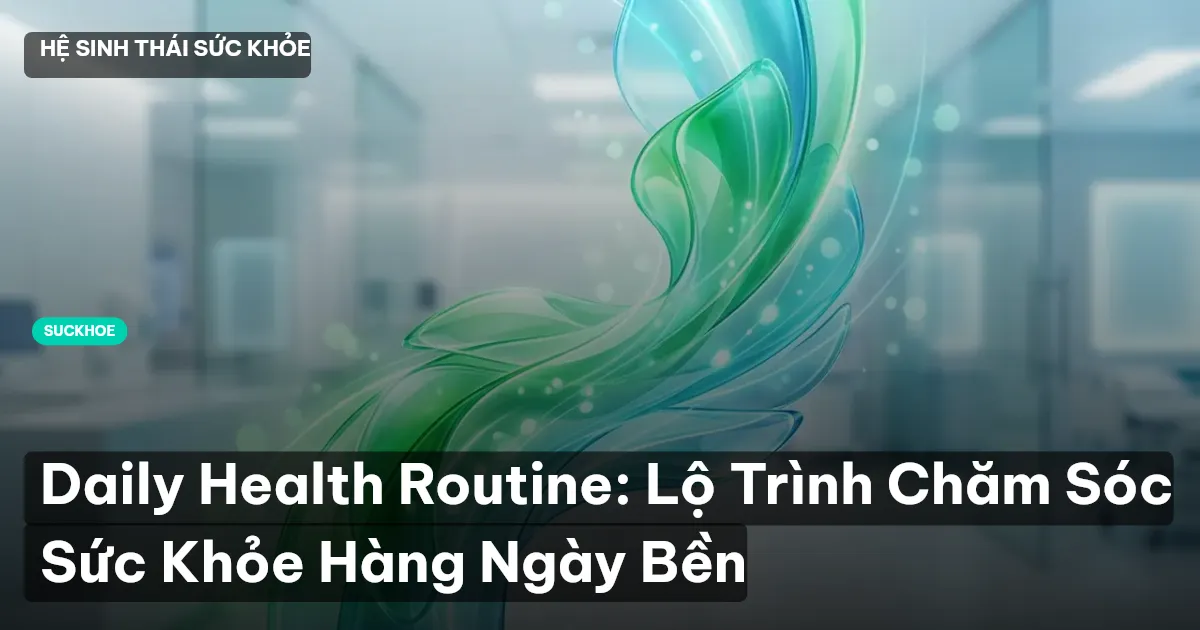 Daily Health Routine: Lộ Trình Chăm Sóc Sức Khỏe Hàng Ngày Bền