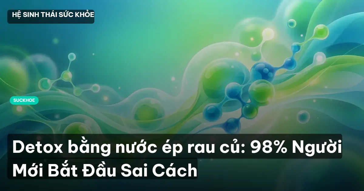 Detox bằng nước ép rau củ: 98% Người Mới Bắt Đầu Sai Cách