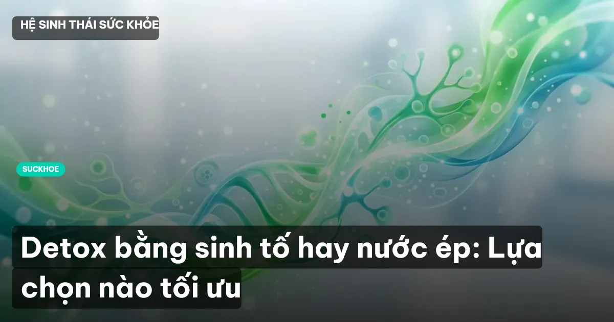 detox bằng sinh tố hay nước ép