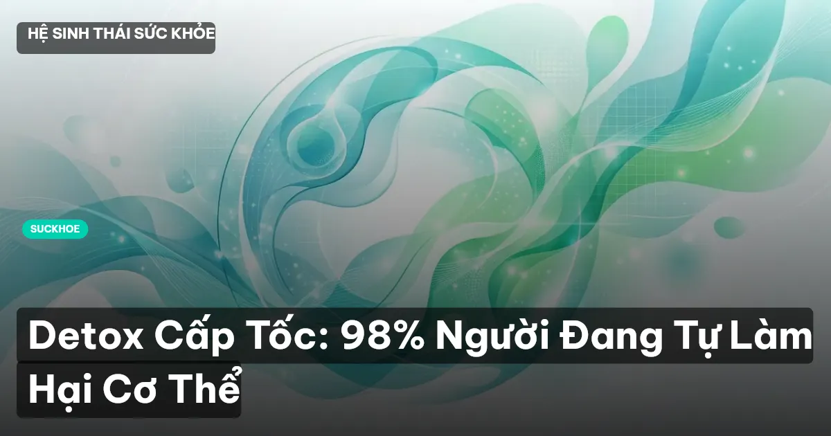 Detox Cấp Tốc: 98% Người Đang Tự Làm Hại Cơ Thể