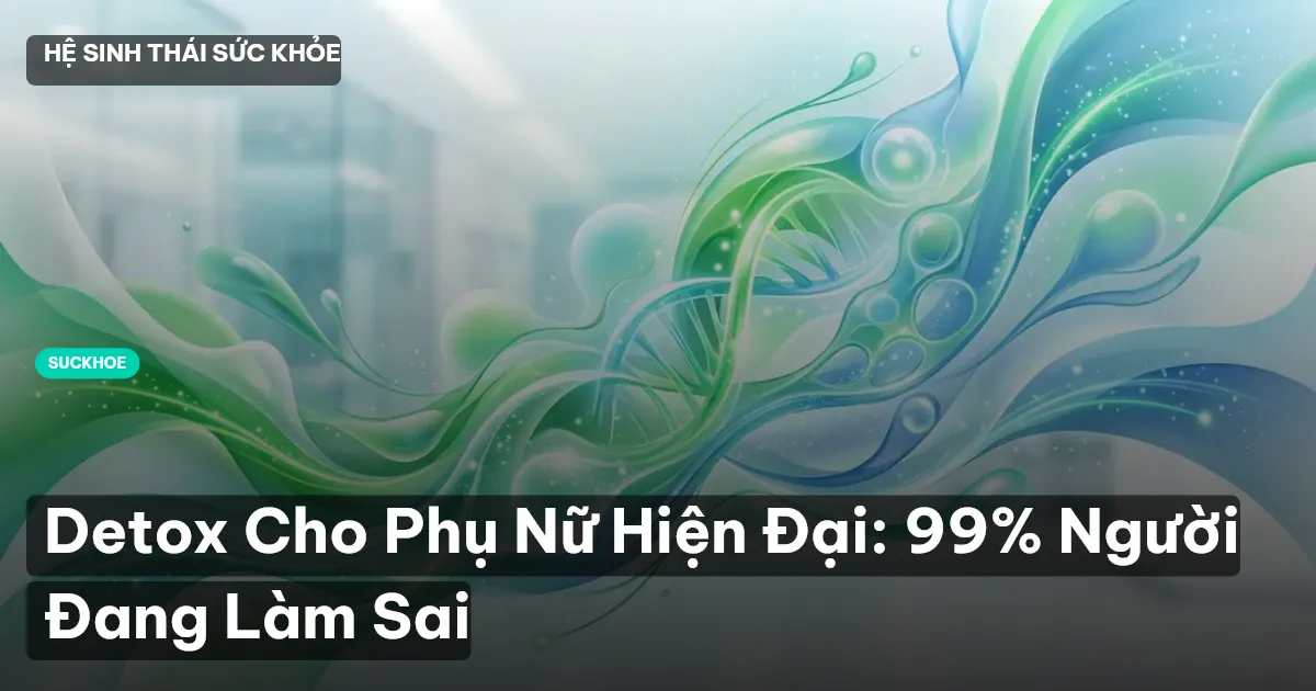 Detox Cho Phụ Nữ Hiện Đại: 99% Người Đang Làm Sai