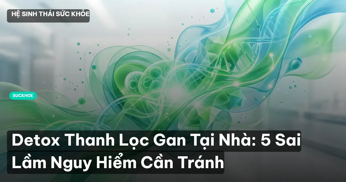 Detox Thanh Lọc Gan Tại Nhà: 5 Sai Lầm Nguy Hiểm Cần Tránh