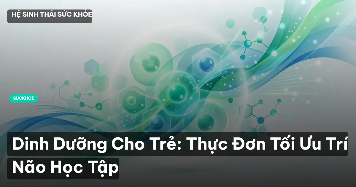 Dinh Dưỡng Cho Trẻ: Thực Đơn Tối Ưu Trí Não Học Tập