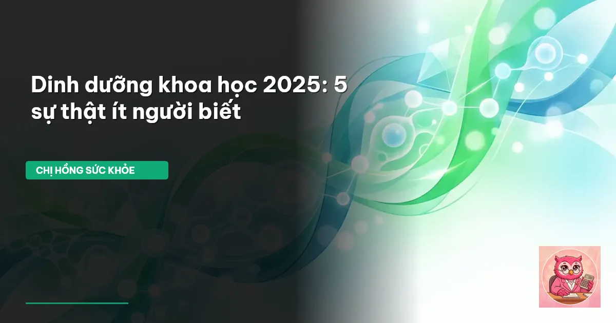 dinh dưỡng khoa học