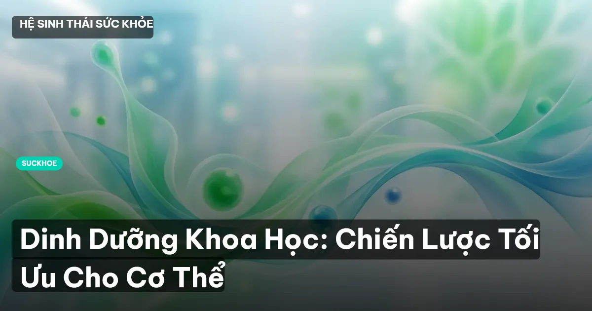 Dinh Dưỡng Khoa Học: Chiến Lược Tối Ưu Cho Cơ Thể