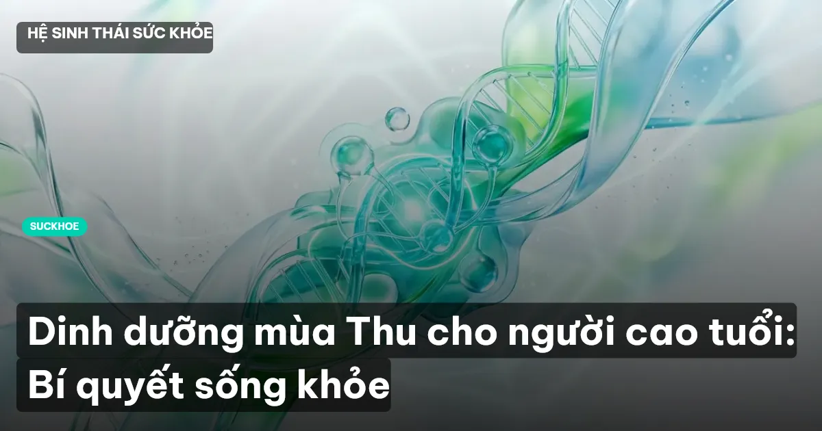 Dinh dưỡng mùa Thu cho người cao tuổi: Bí quyết sống khỏe
