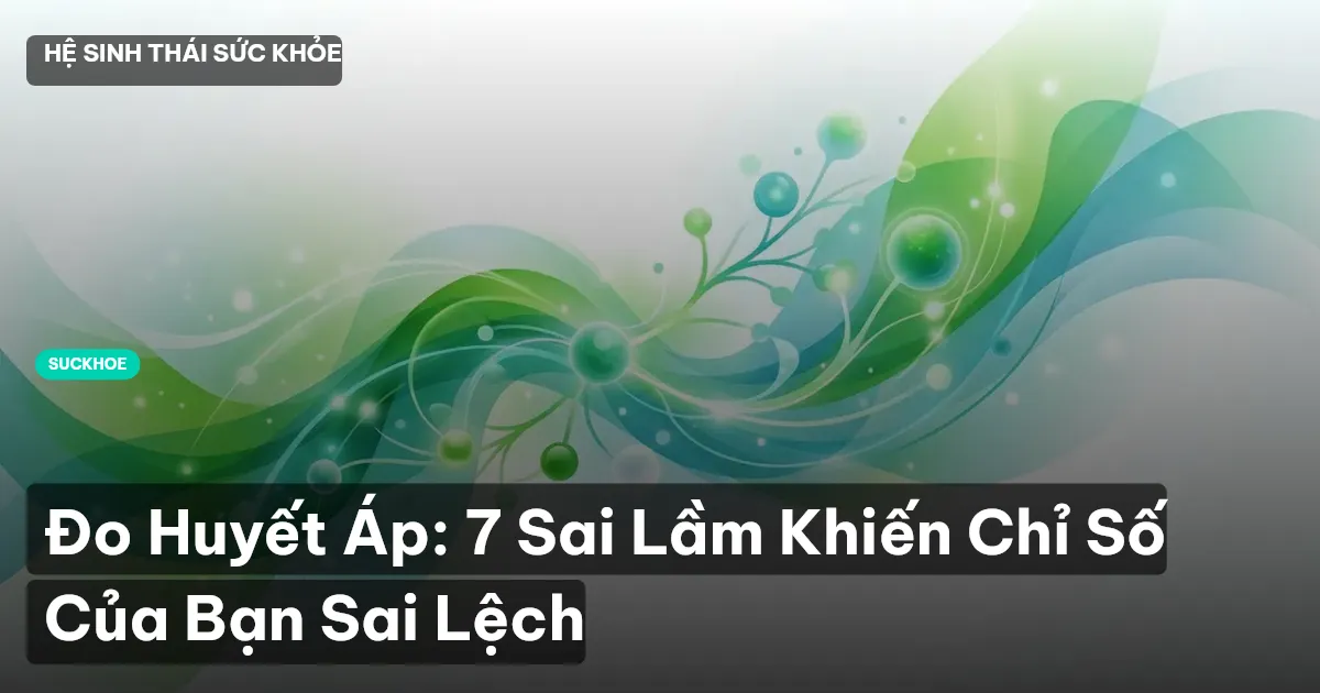 Đo Huyết Áp: 7 Sai Lầm Khiến Chỉ Số Của Bạn Sai Lệch