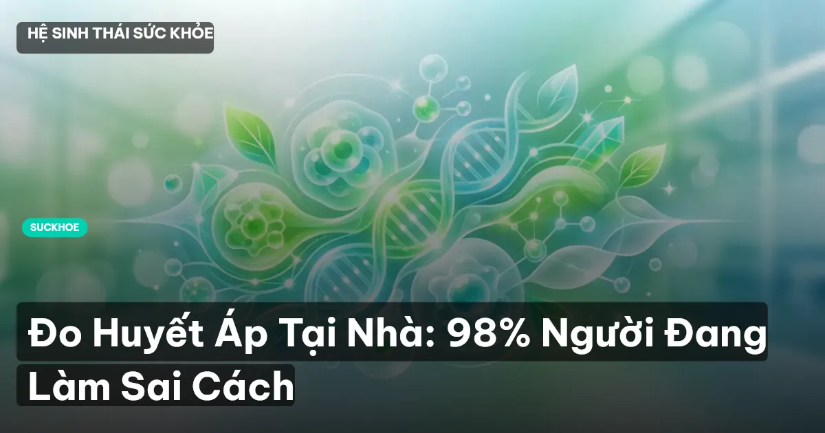 Đo Huyết Áp Tại Nhà: 98% Người Đang Làm Sai Cách