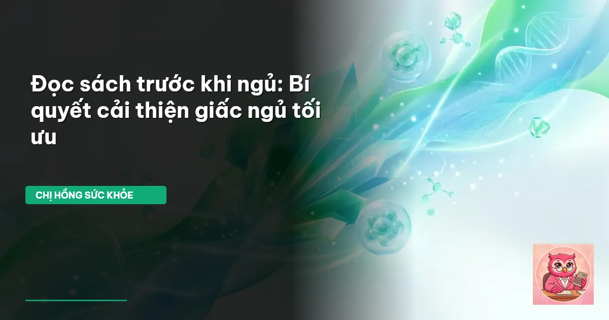 đọc sách trước khi ngủ