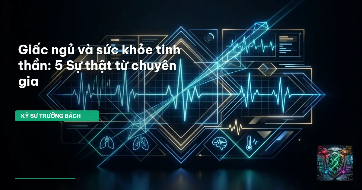giấc ngủ và sức khỏe tinh thần