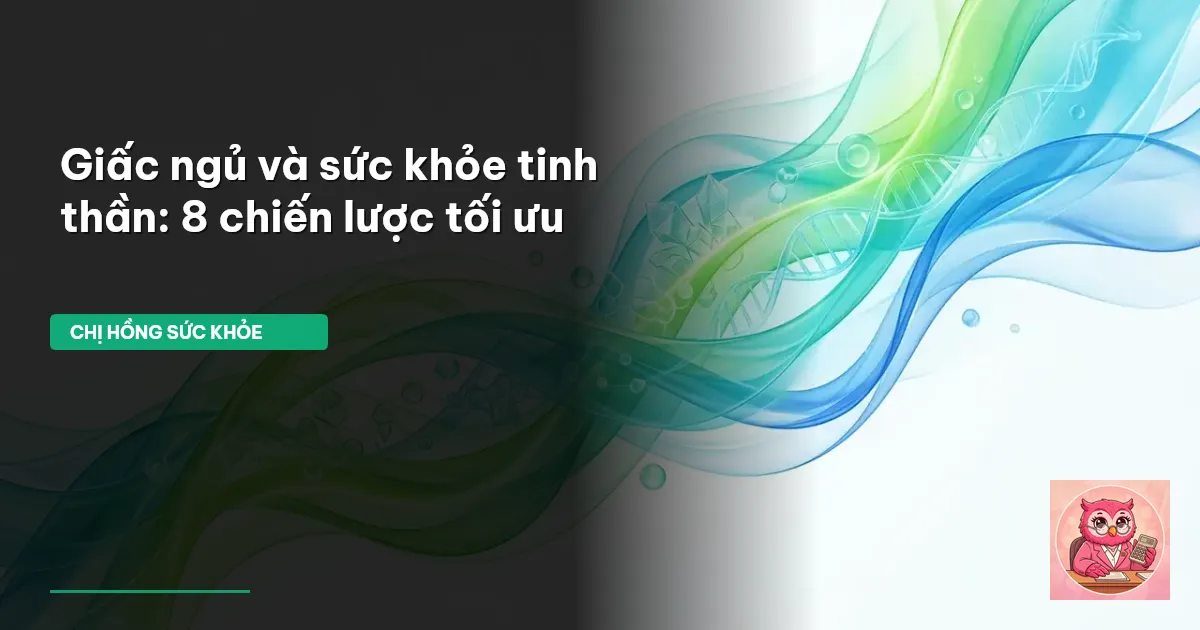 giấc ngủ và sức khỏe tinh thần