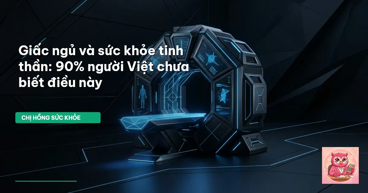 giấc ngủ và sức khỏe tinh thần