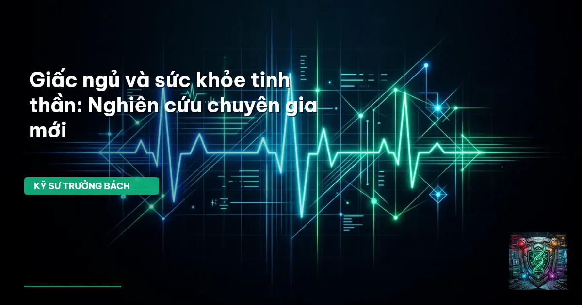 giấc ngủ và sức khỏe tinh thần