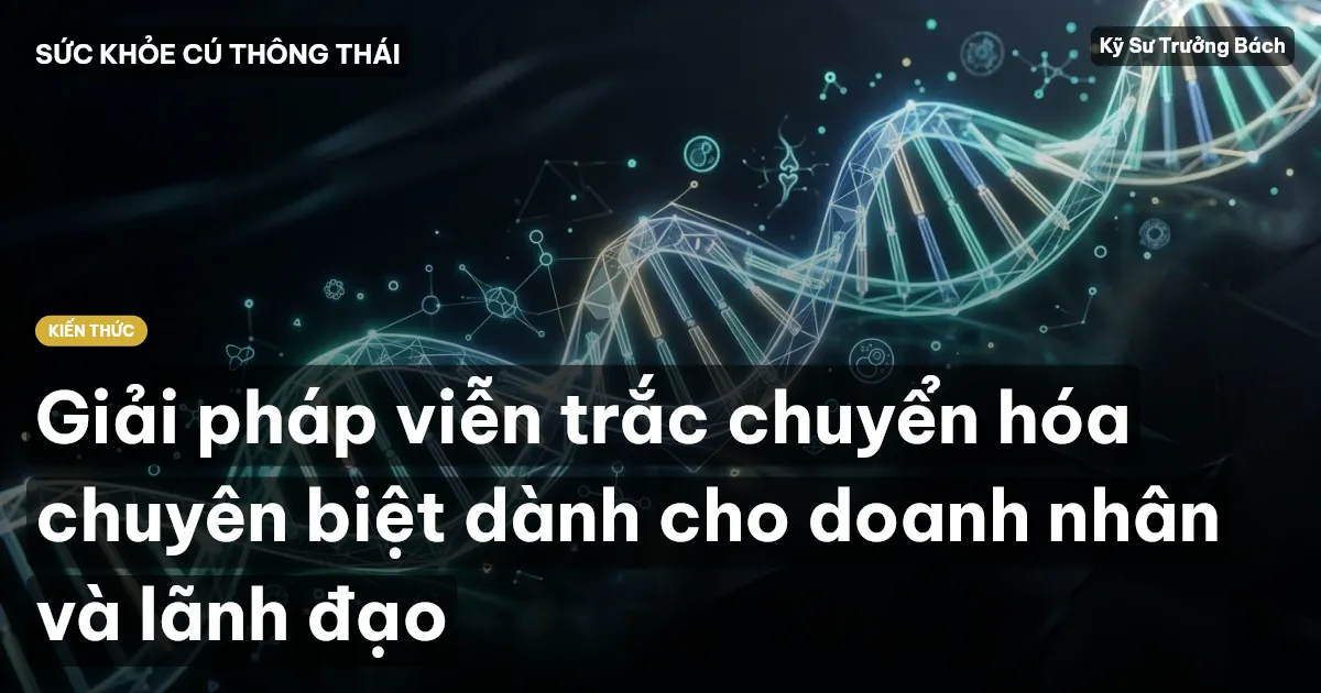 Giải pháp viễn trắc chuyển hóa chuyên biệt dành cho doanh nhân và lãnh đạo