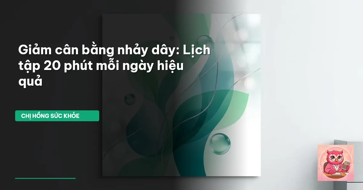 giảm cân bằng nhảy dây