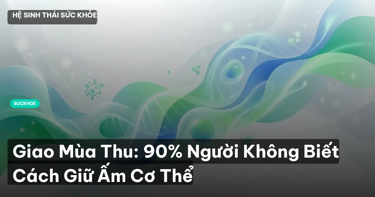 Giao Mùa Thu: 90% Người Không Biết Cách Giữ Ấm Cơ Thể