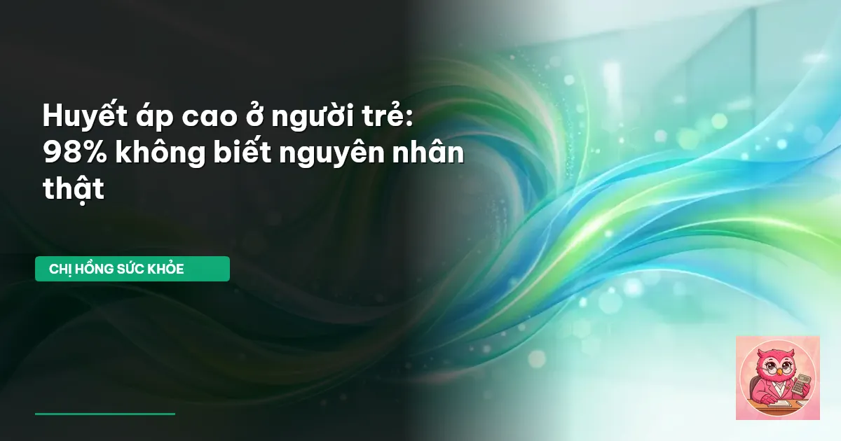huyết áp cao ở người trẻ