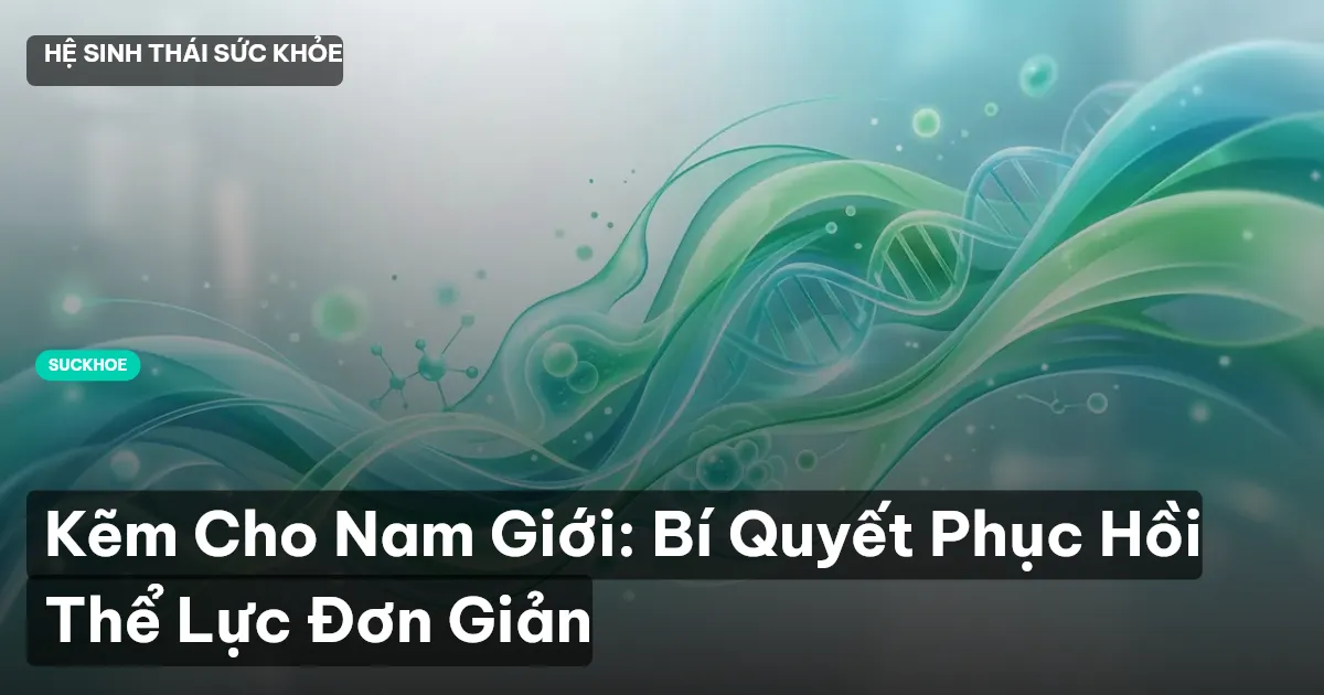 Kẽm Cho Nam Giới: Bí Quyết Phục Hồi Thể Lực Đơn Giản