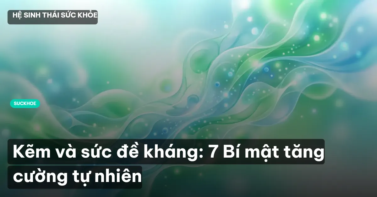 Kẽm và sức đề kháng: 7 Bí mật tăng cường tự nhiên