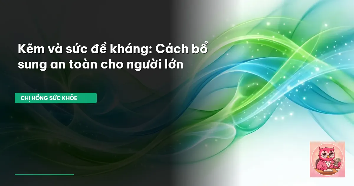bổ sung kẽm