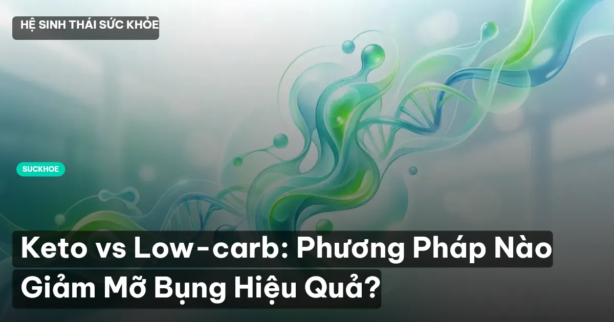 Keto vs Low-carb: Phương Pháp Nào Giảm Mỡ Bụng Hiệu Quả?
