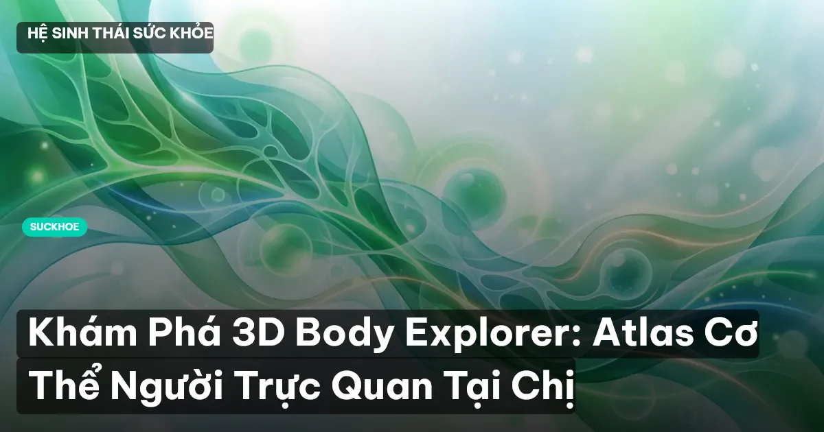 Khám Phá 3D Body Explorer: Atlas Cơ Thể Người Trực Quan Tại Chị