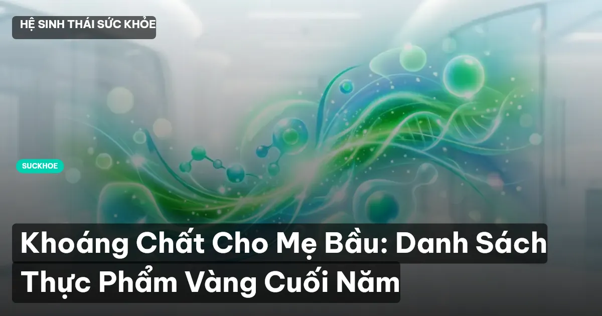 Khoáng Chất Cho Mẹ Bầu: Danh Sách Thực Phẩm Vàng Cuối Năm