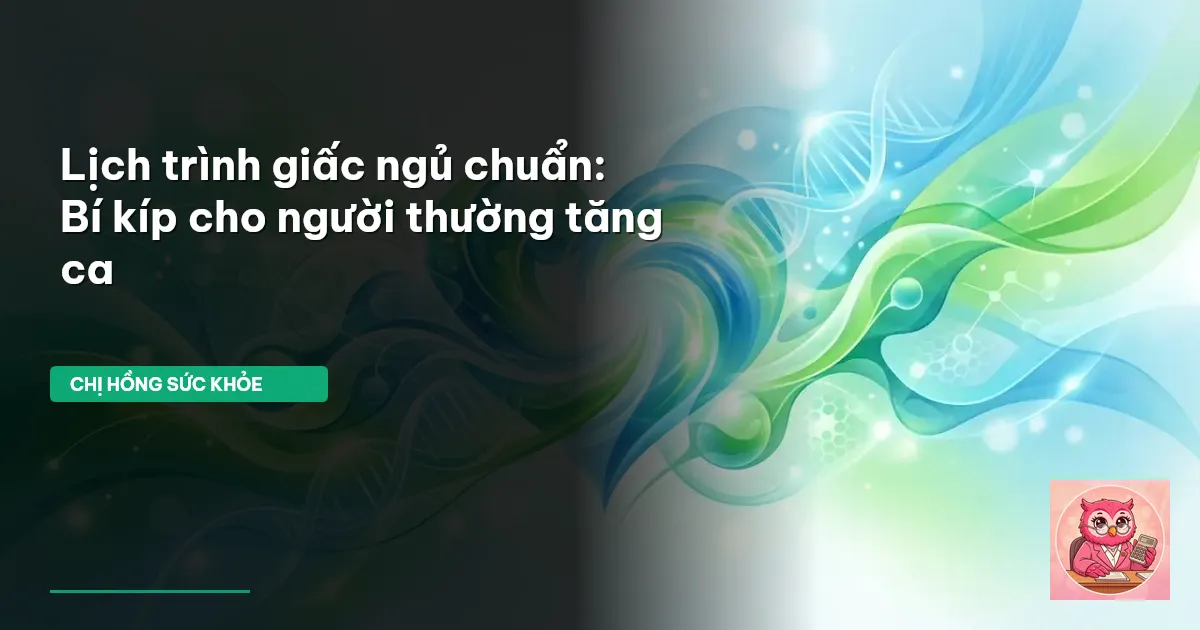lịch trình giấc ngủ