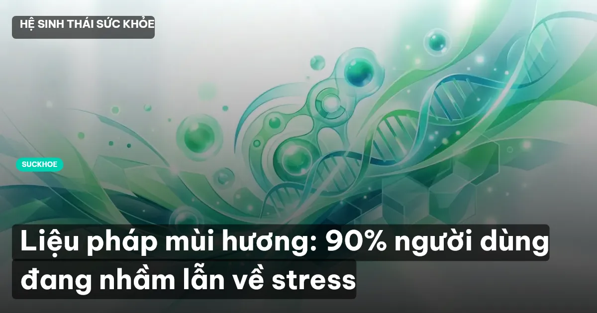 Liệu pháp mùi hương: 90% người dùng đang nhầm lẫn về stress
