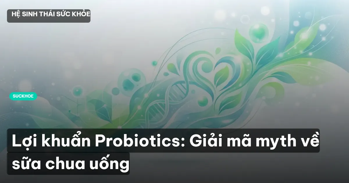 Lợi khuẩn Probiotics: Giải mã myth về sữa chua uống