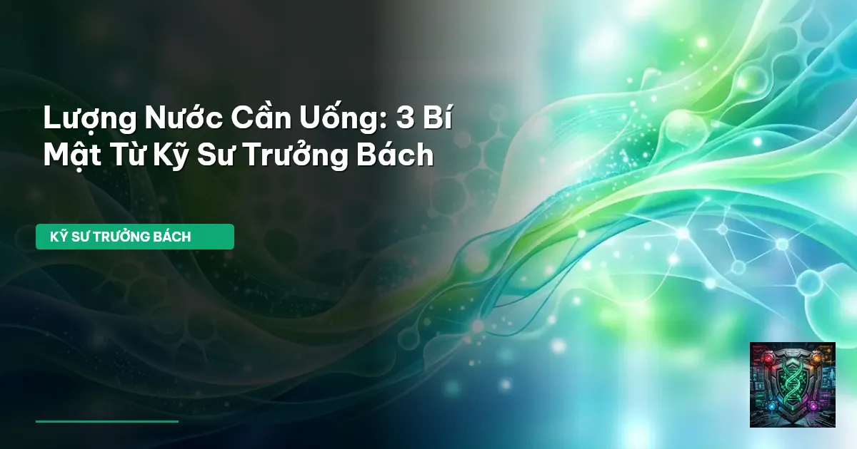 lượng nước cần uống