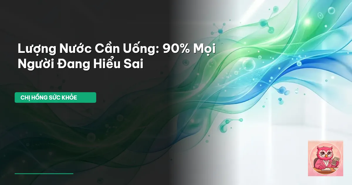 lượng nước cần uống