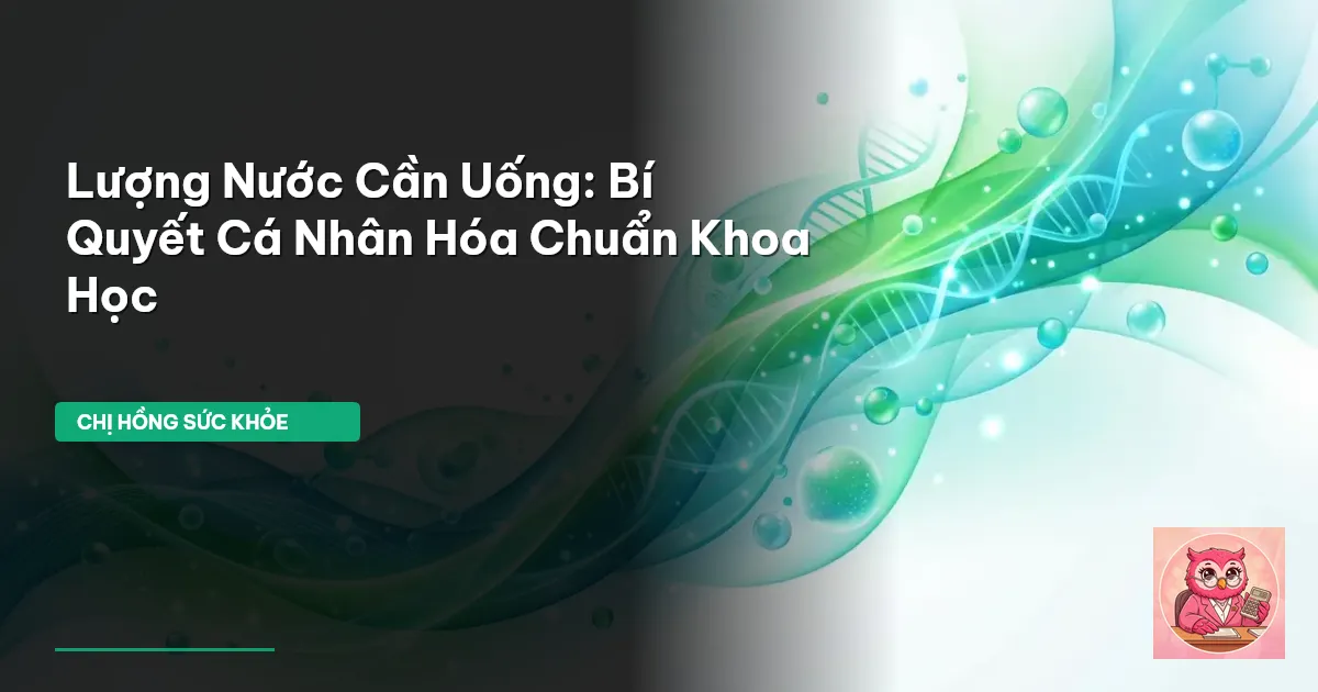 lượng nước cần uống
