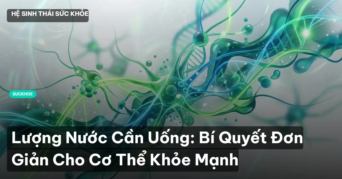 lượng nước cần uống