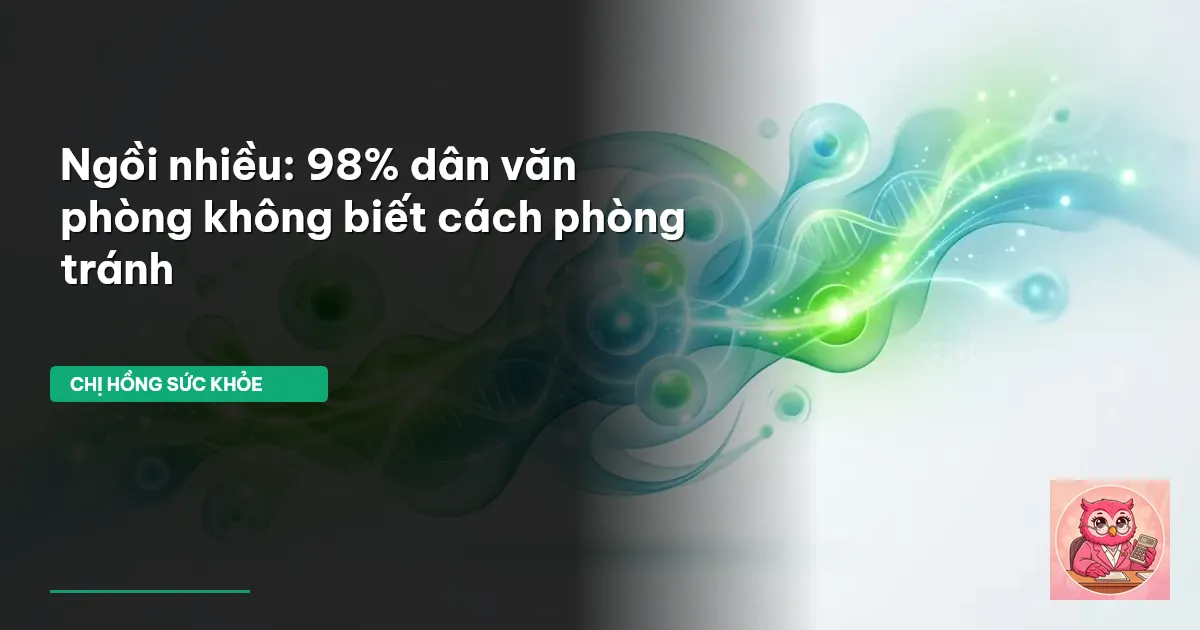 tác hại của ngồi nhiều