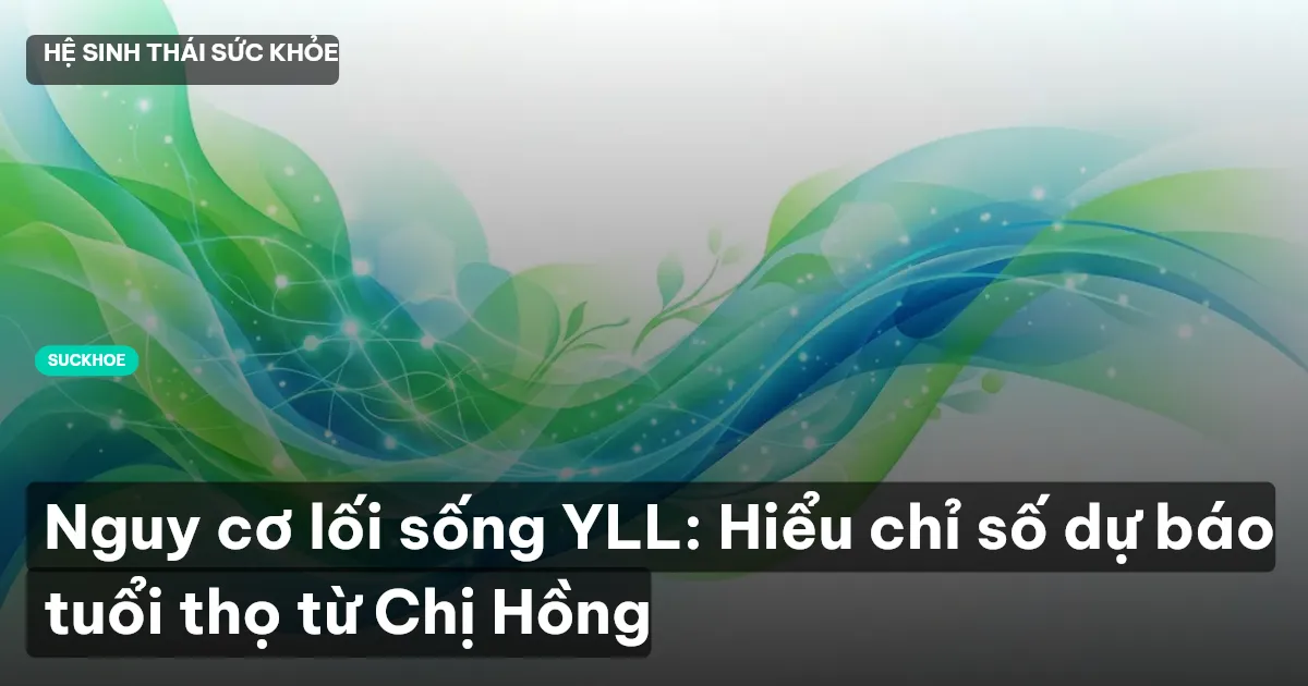 Nguy cơ lối sống YLL: Hiểu chỉ số dự báo tuổi thọ từ Chị Hồng