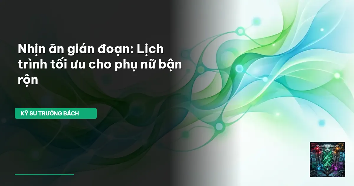 nhịn ăn gián đoạn