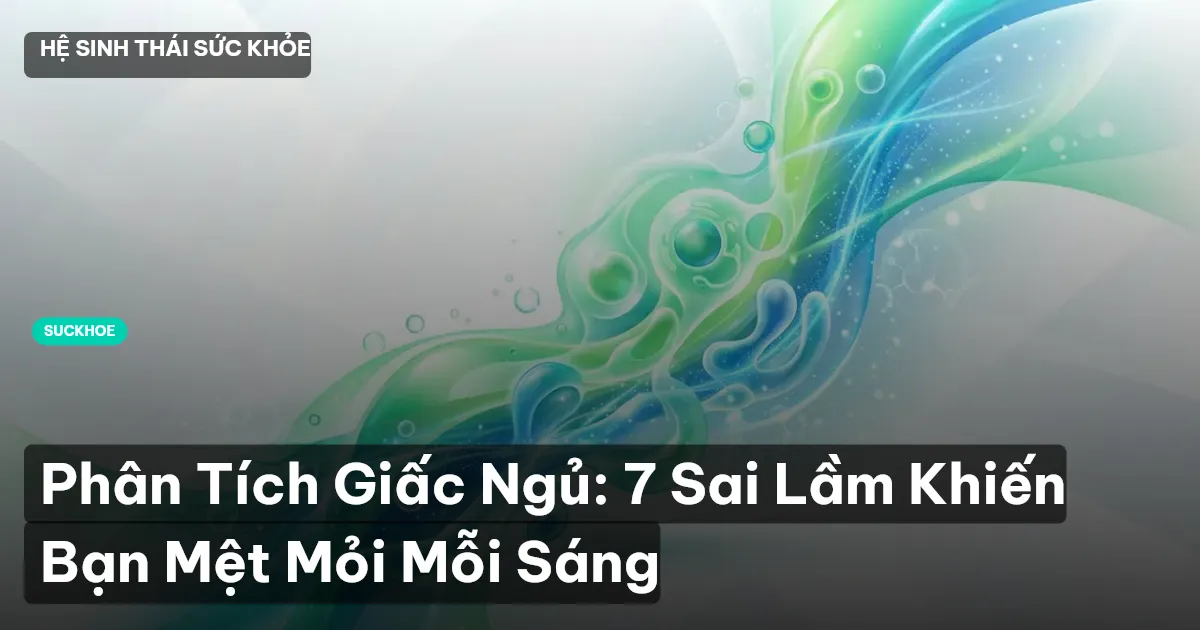 Phân Tích Giấc Ngủ: 7 Sai Lầm Khiến Bạn Mệt Mỏi Mỗi Sáng