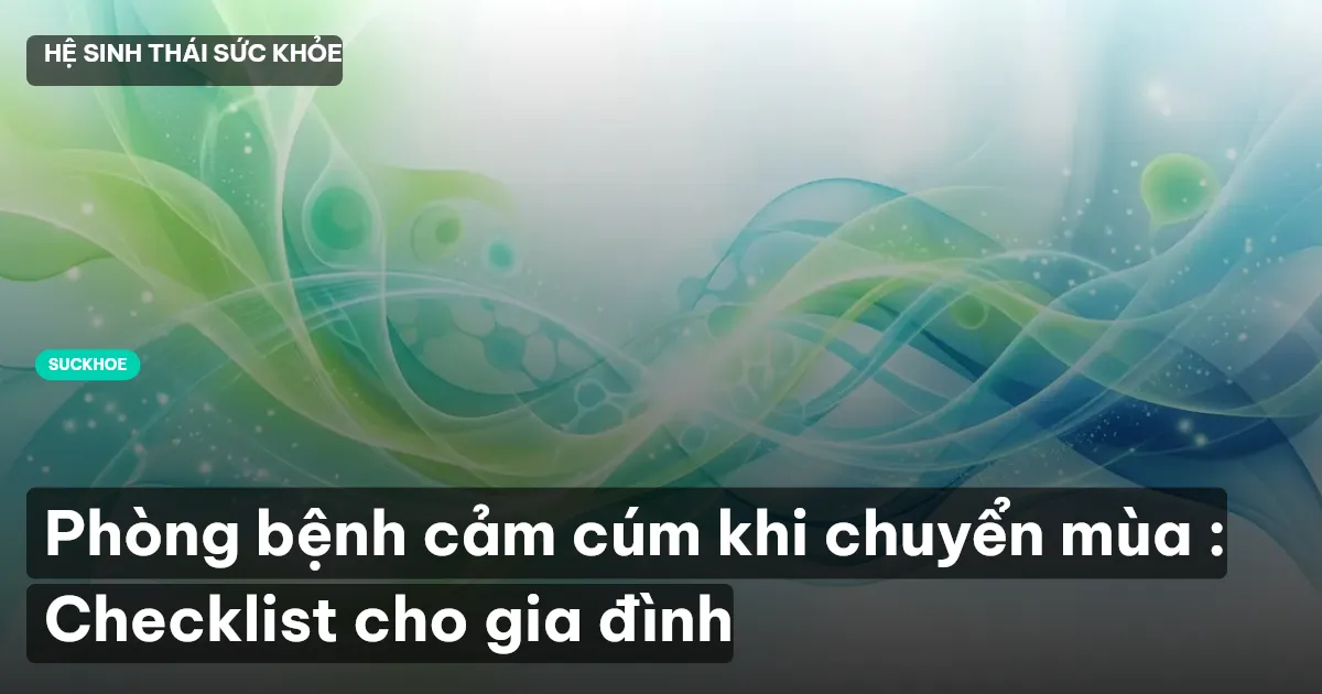 phòng bệnh cảm cúm