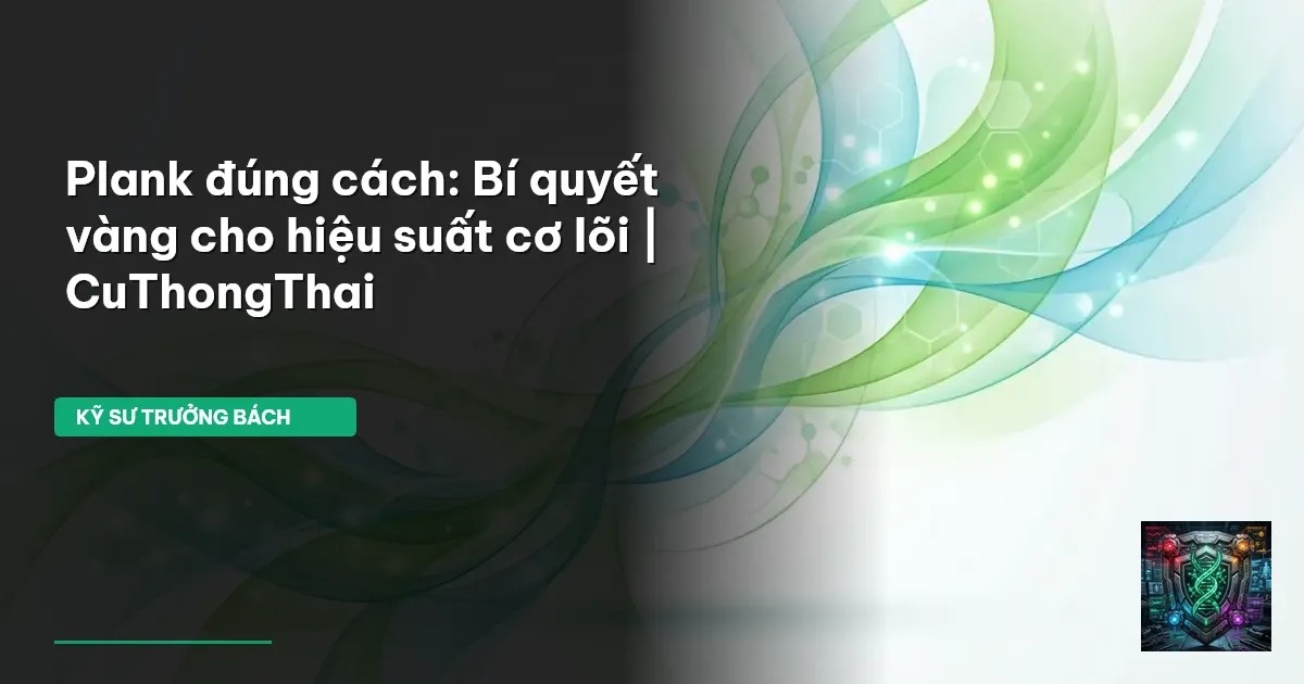 plank đúng cách
