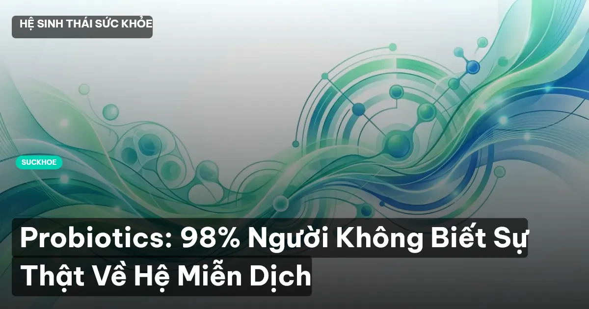 Probiotics: 98% Người Không Biết Sự Thật Về Hệ Miễn Dịch