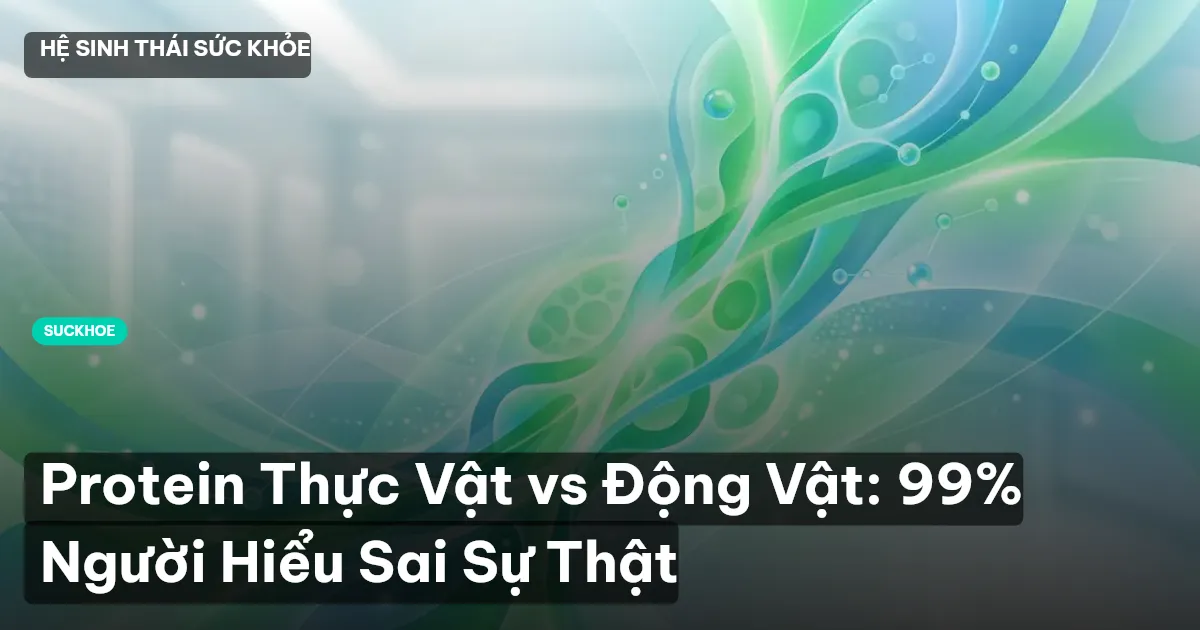 Protein Thực Vật vs Động Vật: 99% Người Hiểu Sai Sự Thật
