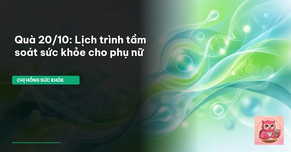 tầm soát sức khỏe phụ nữ