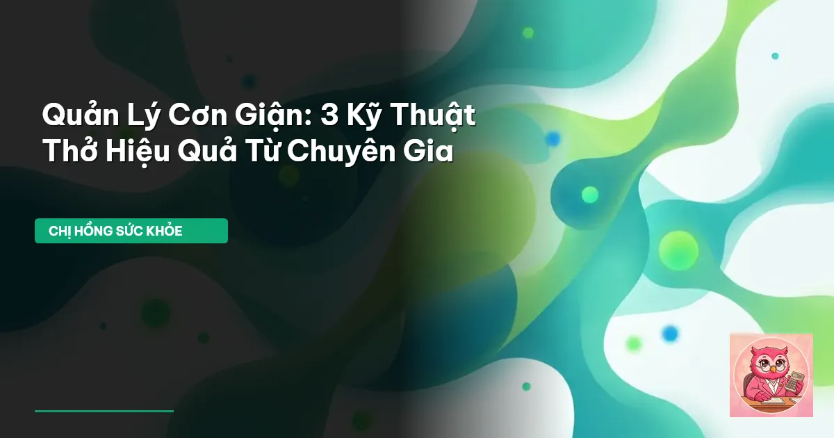 quản lý cơn giận