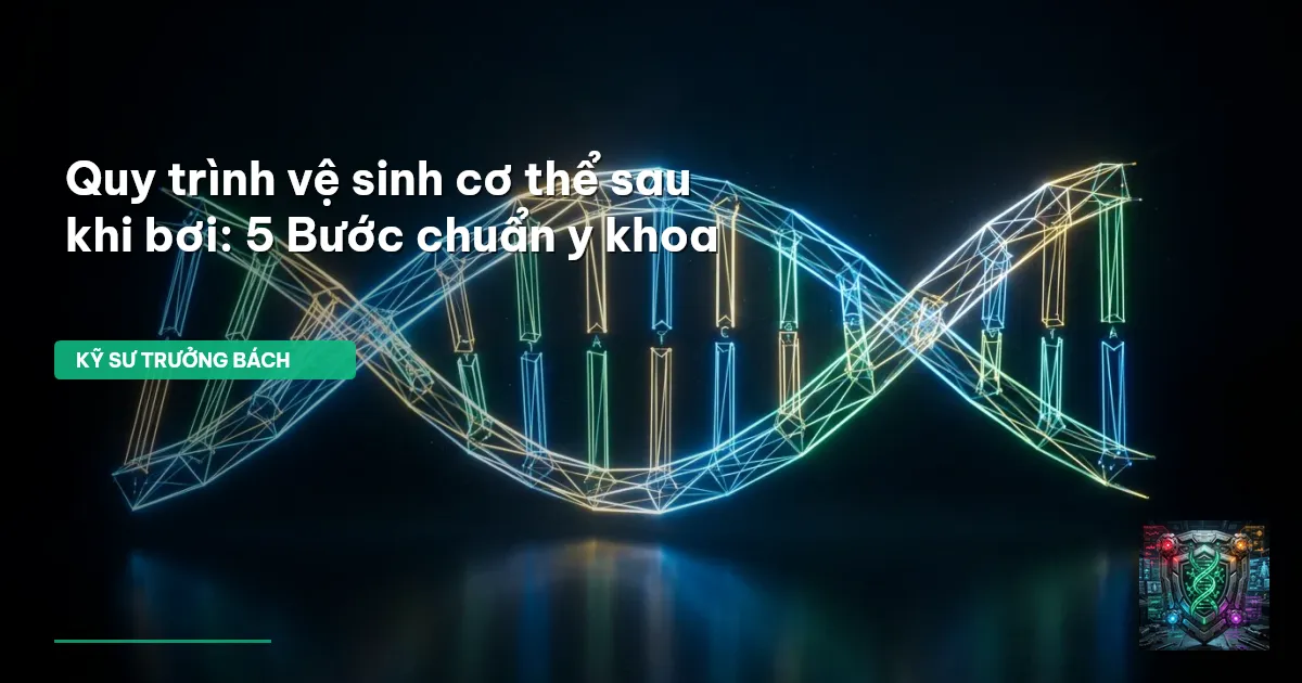 vệ sinh sau khi bơi