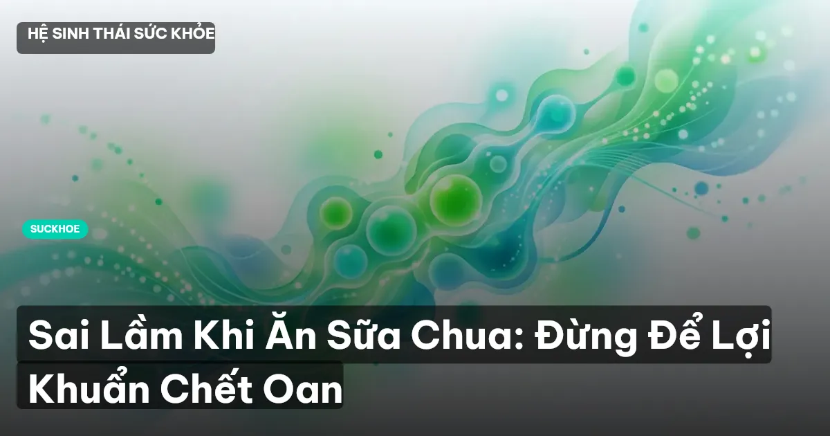 Sai Lầm Khi Ăn Sữa Chua: Đừng Để Lợi Khuẩn Chết Oan